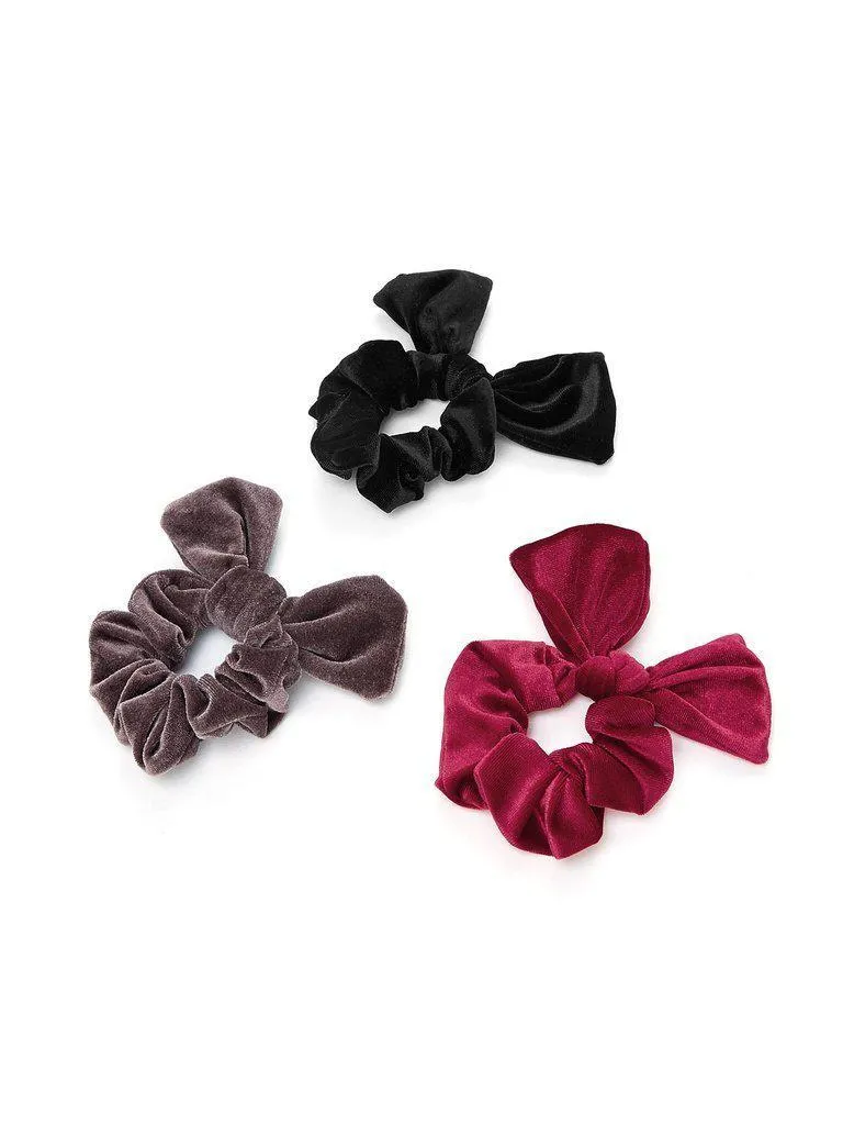 Velvet Knot Hair Tie 3pcs