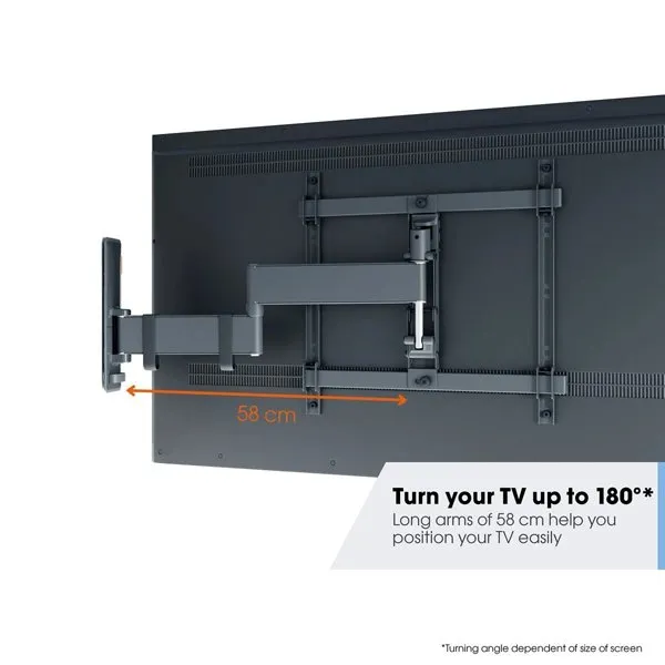 Vogels Comfort TVM 3445 Full-Motion TV Wall Mount for TVs from 32 to 65 inches Black