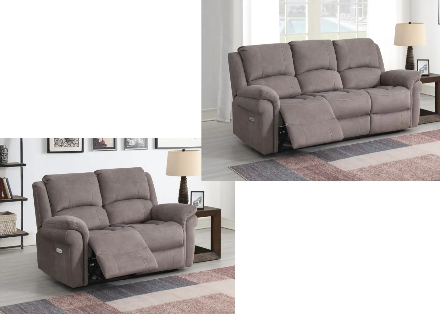 Wentworth Electric Reclining Sofa Range in Clay by Annaghmore