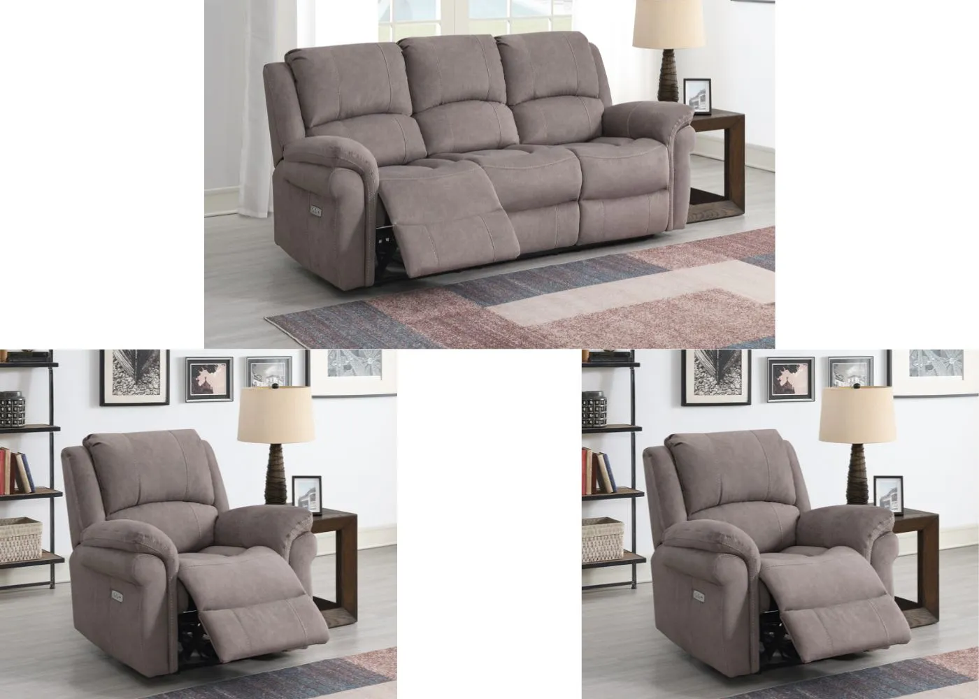 Wentworth Electric Reclining Sofa Range in Clay by Annaghmore