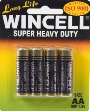 Wincell Super Heavy Duty AA Carded 4Pk Battery