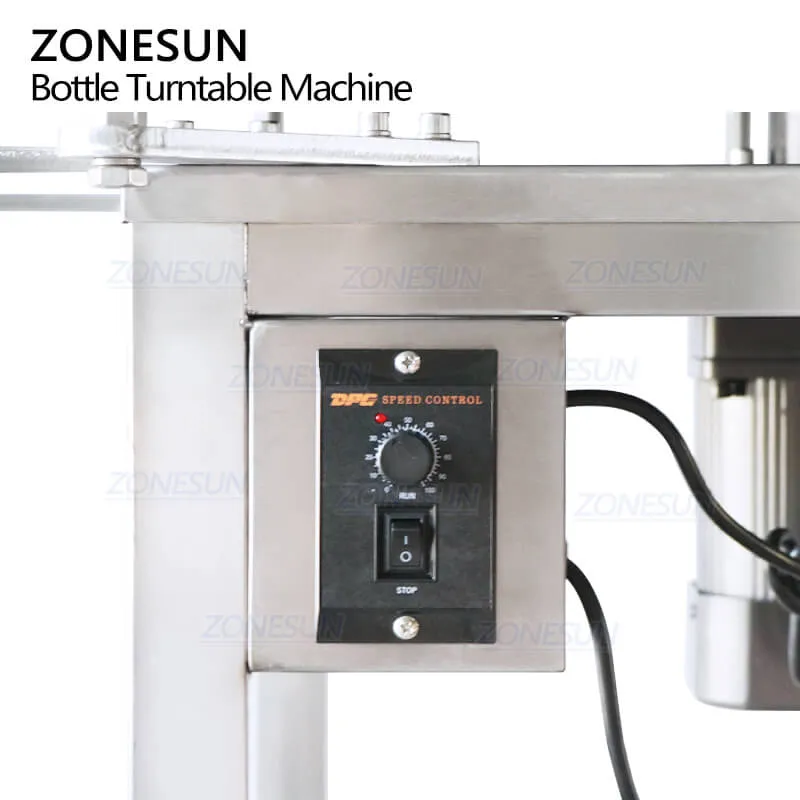 ZS-LP800N Automatic High Speed Glass Plastic Bottle Unscrambler Table Glass Jar Turntable Machine For Filling System